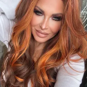 IMstyle Claudia Copper Red with Highlight Layer Cut Natural Wavy 13*4 Free Parting Lace Front Wigs