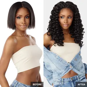 Sensationnel Textured Clip-Ins Weave Curls Kinks N Co Wild One 14" (9Pcs)