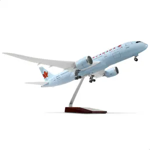 Boeing 787-8 Canada Airlines 17 Inch Large Model Diecast Airplane Model Kits with Stand - Aviation Collectible for Enthusiasts springtok