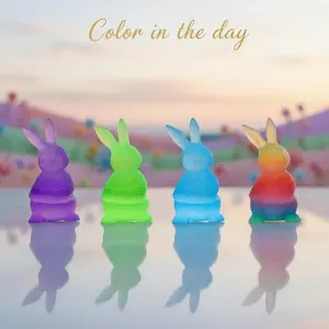 Pla Filament 1.75 Mm, 3D Printer Filament Bundle, Glow in the Dark,  Green, Blue, Purple and Rainbow, 250g *4