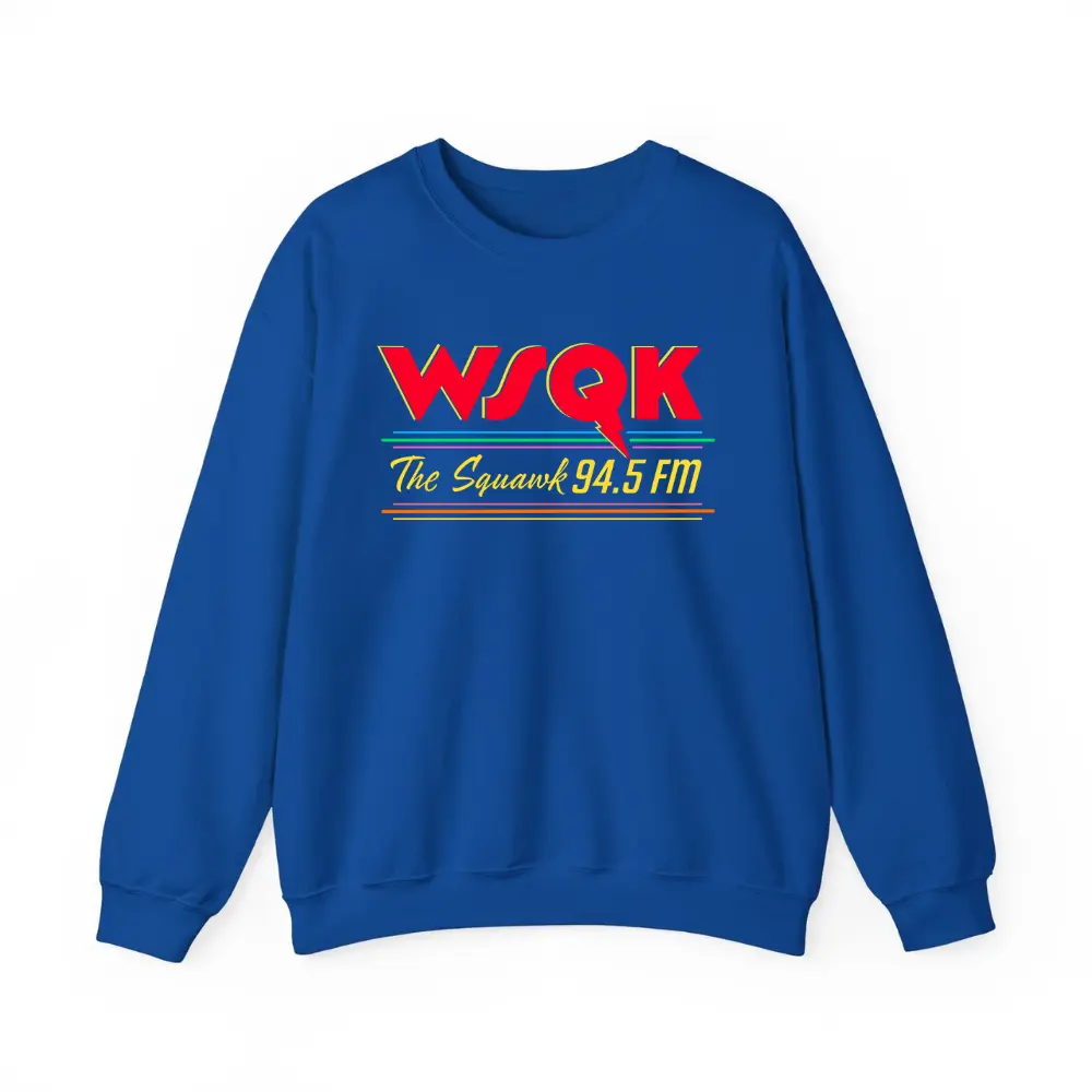 Radio Sweatshirt, The WSQK Sweater, Movie Shirt, The Squawk Sweatshirt, Gift for Fan