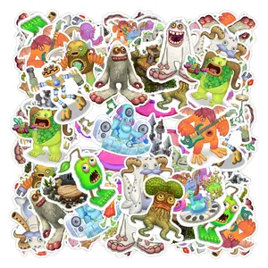 My Singing Monsters Pack 20 PCS Stickers Game Funny Graphic Waterproof Stickers Pack, Decorative Car Wall Bottle PC Book Vinyl Stickers Decal
