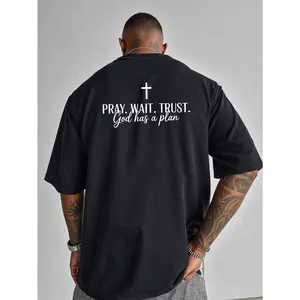 Oversized & Extra-Long Mens Graphic Tee - Soft, Relaxed Fit Short Sleeve Shirt with Bold American-Style Prints. This Comfortable Round Neck Top is Your Essential Layering Piece for Spring & Summer, Perfect for Casual Streetwear, Lounging, and Effortless