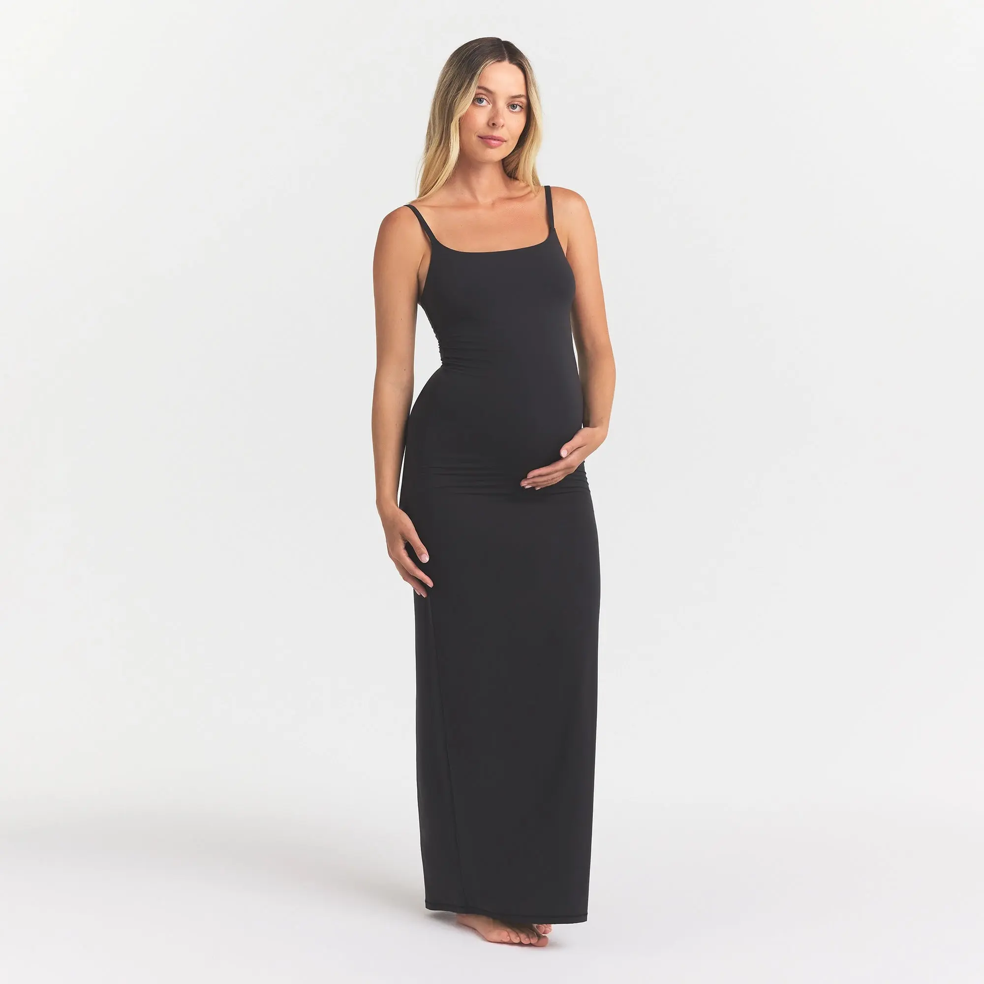 SKIMS FITS EVERYBODY MATERNITY LONG SLIP DRESS