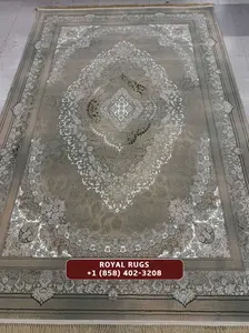 Luxury 1500 Reeds Kashan Persian Carpet | High Density | Premium Quality Design 1220009