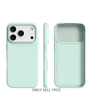BASE MORE COVER ultra-thin liquid silicone iPhone case, Lightweight shockproof cover, Protective, Soft touch feel, soft edge wrapping, matte soft, Skin-like texture, Suitable for Apple iPhone 17 Pro Max/13 Pro Max Plus
