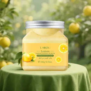 Lemon Sugar Body Scrub - Gentle Exfoliating for Smoother Skin - All Over Body Use - Body Exfoliator