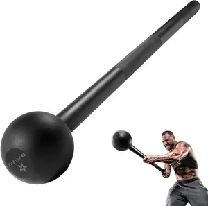 Steel Mace Bell for Strength Training - Support Full Body Muscles Shoulder Grips & Forearms Workouts to Rehabilitation Stretching 5 7 10 15 20 25 30Lb for Woman & Man All Steel Construction Diamond Knurled Handle Total Body Workout