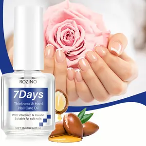 ROZINO 7 Days Essential Oil with Keratin & Amino Acids for Stronger Nails 16ml Moisturizing Formula with Vitamin E & Macadamia Nut