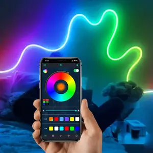 USB Powered LED Strip Light, RGB Color Changing LED Light With Remote Control, Ambient Night Light For Home Party Decor, Neon Accent Lights