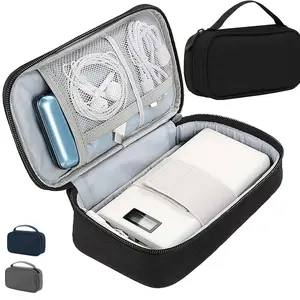 Electronics Travel Organizer Case – Portable Dust-proof Storage Bag for USB Flash Drives, Cables, Chargers & Phone Accessories