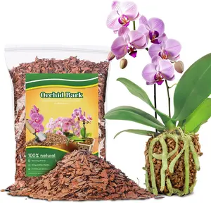 2qt Orchid Bark Horticultural Grade-  Mulch for Potted , Root Development of Orchid  and Garden Soil Amendment Mix