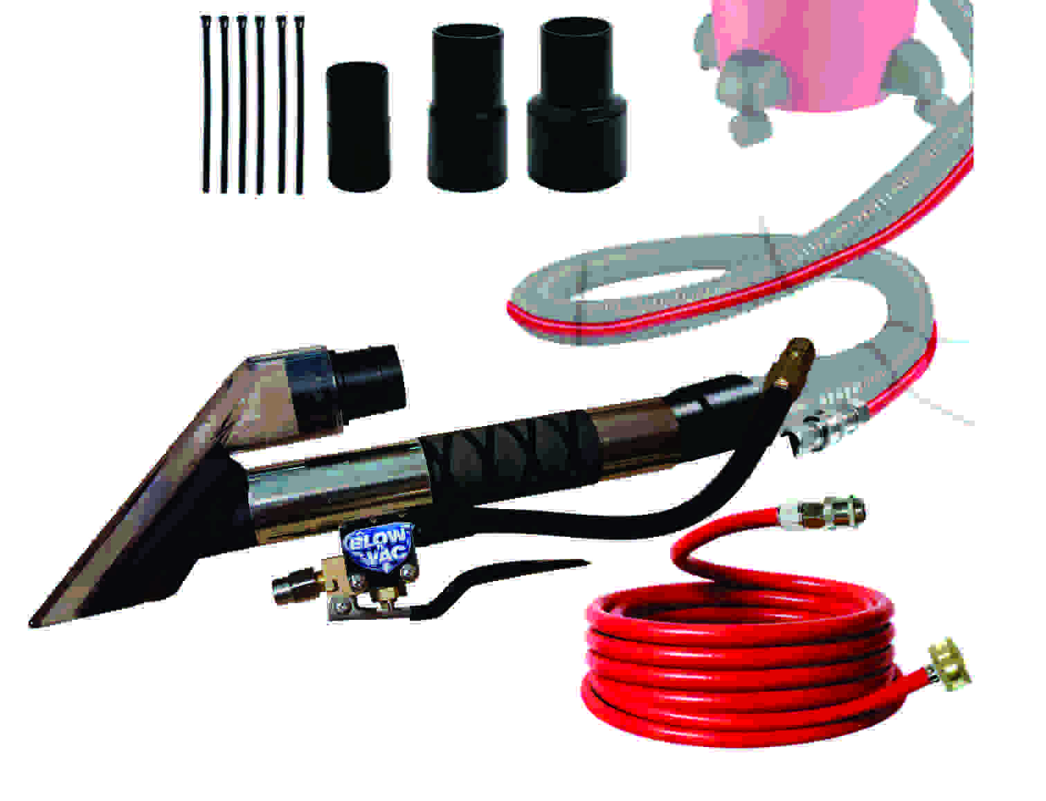 BlowNVac Bi-Directional ShopVac Extractor w/ Sprayer & 10 Ft. 35mm Hose and 1.5" Connector