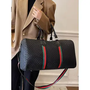 Women's Geometric Travel Bag, Large Capacity Casual Commuter Handbag, Multifunctional Gym & Daily Use, Lightweight Design