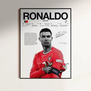 Cristiano Ronaldo Poster, Soccer Wall Print, Football Print, Portugal Football, Sports Print, Real Madrid Poster, Soccer Gift