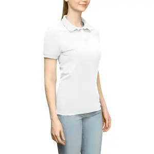 PAGE and TUTTLE Womens Solid Jersey Short Sleeve Shirt Golf Casual Casual - White