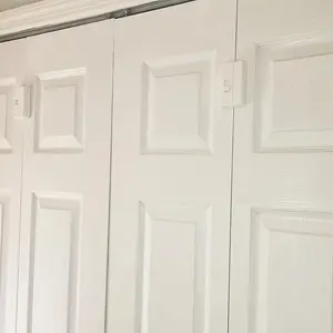 Bifold Door Lock 2 Pack, Child Safety Lock for Closet & Pantry, Automatically Locks to Keep Toddlers Dogs Cats Out, Tool-Free Install