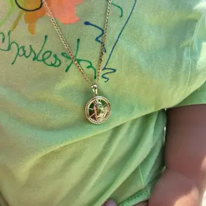 Virgen de Guadalupe round Kids and adults  Necklace Gold plated  14k Water Resistant No Green Skin Children's Jewelry