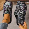 Women's Fashion Print Eva Classic Clog Work Clogs, Non Slip Clogs, Lightweight Casual Clogs, Summer Anti-Slip Work Shoes, Lightweight Flat Soft Sole Adjustable Buckle Closed Toe Beach Garden Fall