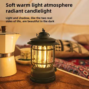 Outdoor Camping Lantern, Ambient Light, Durable, Rechargeable, Portable, Hanging, Suitable for Camping, Lamp