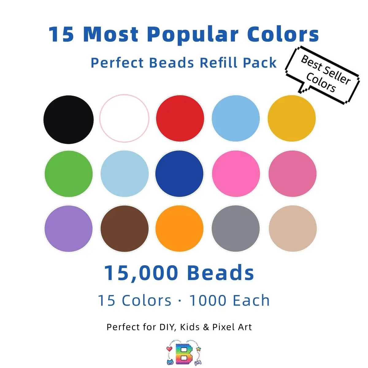 15 colors 2.6mm-15000 pcs
