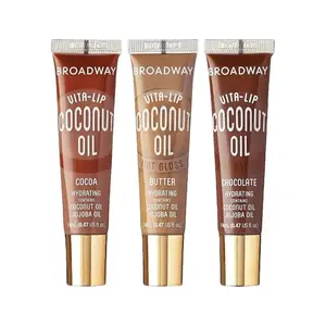 Ruby Kisses Broadway Vita Lip Coconut Oil Tint Lip Gloss, Coconut Oil Infused, Rich Moisture, Smooth Application Lip Gloss