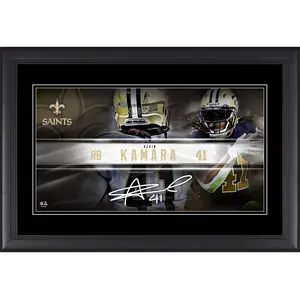 Alvin Kamara New Orleans Saints Framed 10" x 18" Player Nameplate Collage
