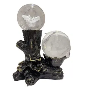 Tree root flower crystal ball base, resin handicraft base, fashionable flower ball holder creative home pendulum