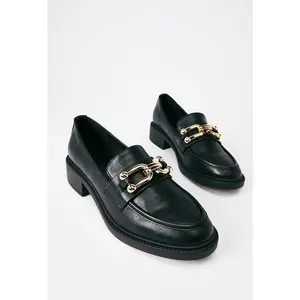JUSTFAB Women's Slip-On Loafer Flat Shoes - Chic Sleek, Classic French, Artificial Leather, Casual Comfortable Footwear, Chic Sleek Loafers, Classic French Loafers