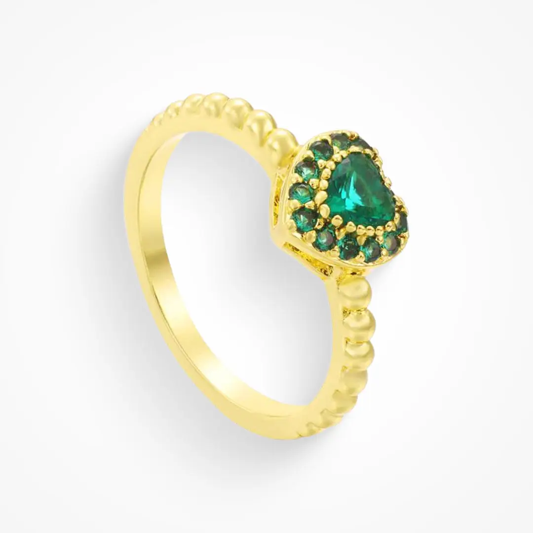 Gold, Green CZ