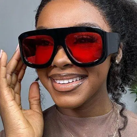 Unisex Simple Style Plain Color Sunglasses, Trendy Casual Sunglasses for Everyday Use, Fashion Accessories for Outdoor Activities, Trendy Vintage Sunglasses, Trending Sunglasses