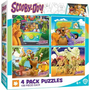 Scooby-Doo! 4-Pack 100 Piece Jigsaw Puzzles