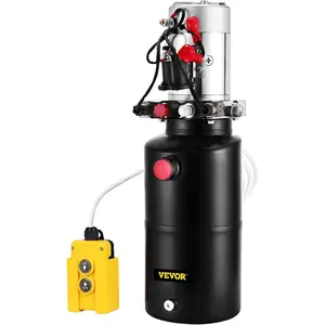 Mophorn Hydraulic Power Unit 12V DC Double Acting Hydraulic Pump 8 Quart Steel Reservoir Hydraulic Pump Unit for Dump Trailers Car Lift Pump (8 Quart Double Acting Steel)VEVOR Super Brand Day