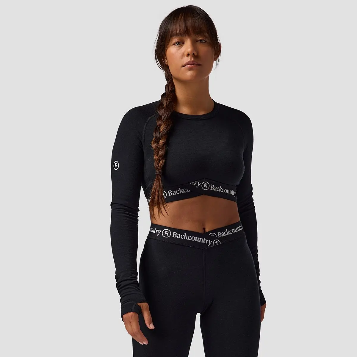 Backcountry Cedars RWS Merino Lt-Wt Baselayer Cropped Crew Top - Women's