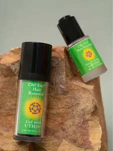 C60 Evo Hair Renewal Duo - Hair Renewal Gel & Activator Oil Infused with UTH29 & ESS60 - Unscented Gel for Rejuvenating Hair Follicles & Organic Activator for Thicker Hair - 1 Fl OZ & 0.5 Fl oz