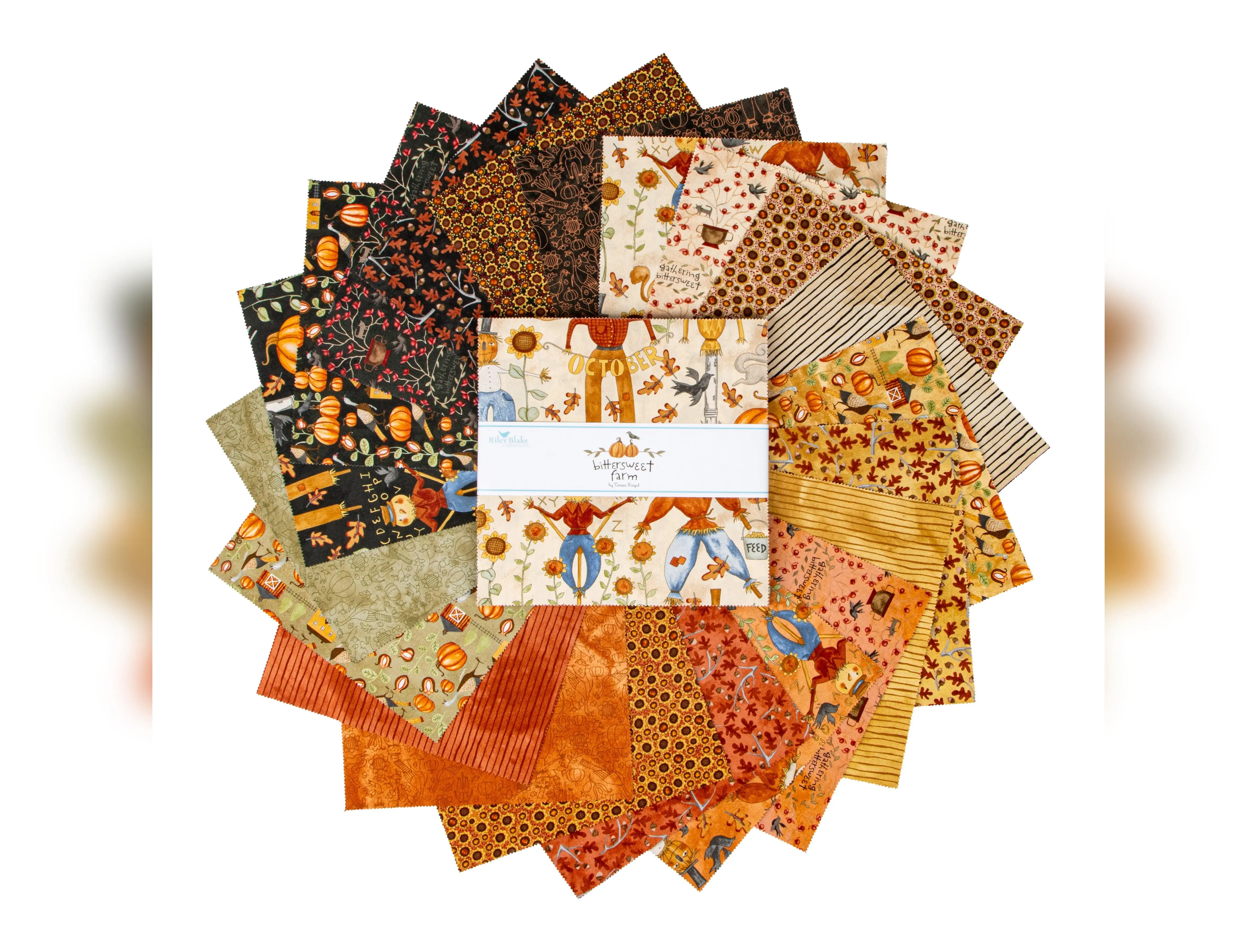 Bittersweet Farm | 10" Square Pack by Teresa Kogut for Riley Blake | 42 pcs