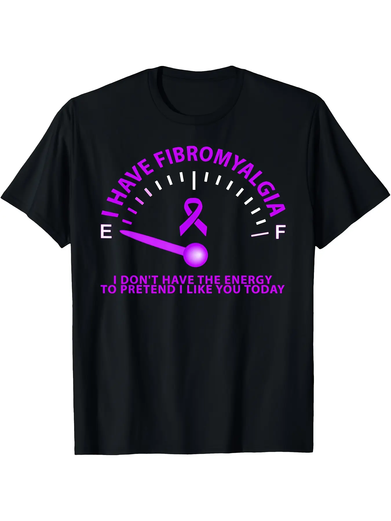 I Have Fibromyalgia I Don'T Have The Energy T-Shir unisex soft cotton short sleeve t shirt, vintage graphic casual tee for men women teens, perfect birthday holiday gift for camping travel gym daily street  wear