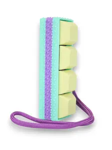 Aqua and Purple Picky Party Clicky Keychain Textured Base you customize Tactile Switch