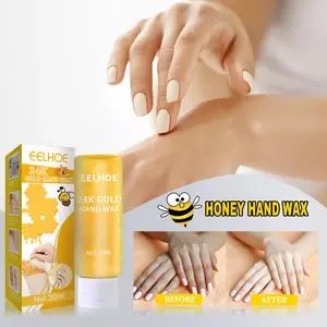 EELHOE 24K Gold Hand Mask - Moisturizing, Exfoliating, Tenderizing, and Nourishing with Honey