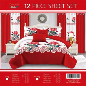 sheet set 12 pcs size king