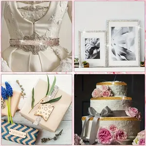 0.9cm Wide 91cm Long Crystal Self-adhesive Strip, Rhinestone Strip Decorative Strip, Clothing Sewing Accessories, Clothing Color DlY Ribbon Sticker, Rhinestone Tape Roll, Used For DIY Crafts, Wedding Party Decoration, Car Phone Clothing Bag Decoration