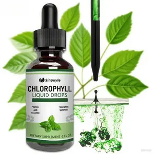 Sinpuyle Liquid chlorophyll drops, health supplement, natural diet, supporting intestinal health and liver cleansing