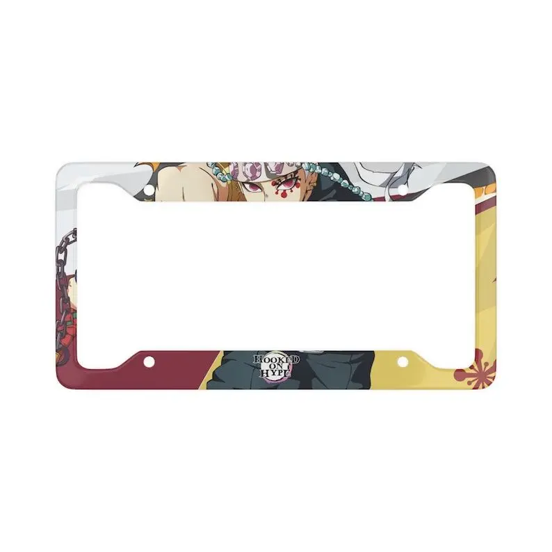 Tengen License Plate Frame, Otaku Car Accessory – Unique Anime Tag Made of High-Quality Metal