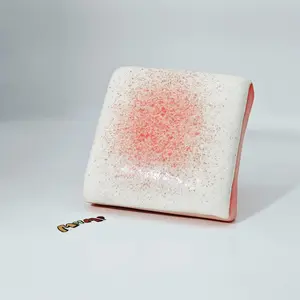 MHM Squishy Series Strawberry Milk Toast  Stress Relieving Toy with Sticky, Moist, Soft and Slow Bouncing Foods