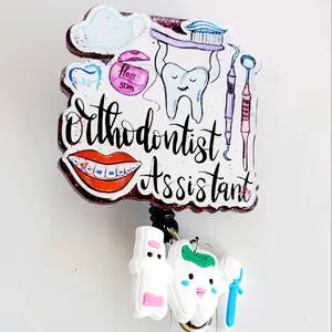 Orthodontist Assistant Retractable Badge Reel