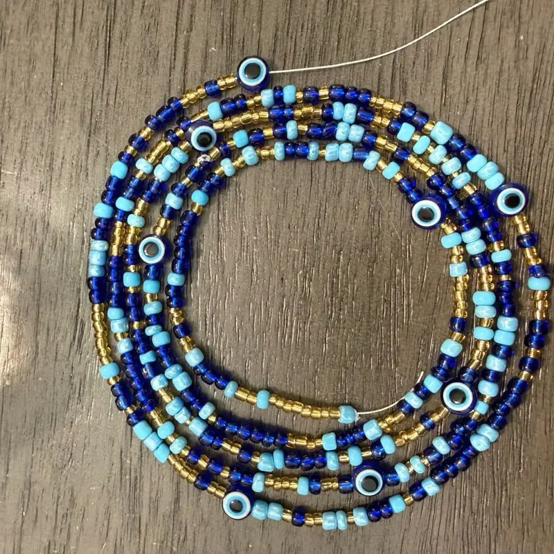 Eye Catching tie on waist beads Eye Catching tie on waist beads