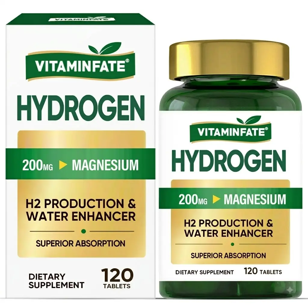 Magnesium Hydrogen Tablets – 200mg Magnesium – Water Enhancer Supplement – Supports Daily Hydration & Wellness – 120 Tablets – Dietary Supplement – GMP Quality Assured
