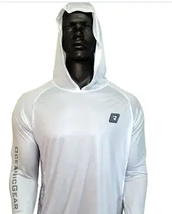 Kyn Apparel Fishing Hoodie Long Sleeve Jersey Sailing UPF 50+ UV Resistant Running Fishing Wear Green Breathable Team Customized Fish Shirt