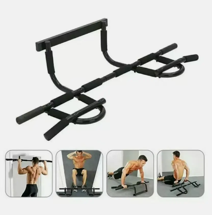 Foldable Drill-Free Pull Up Bar, 120kg Load Capacity, Easy-Installation Safe Home Gym Equipment for Full Body Strength Training
