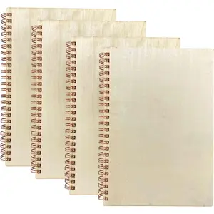 4 Pack A5  Cover Jounal Notebook 40 Sheets Sketchbook 8.5 x 5.8 In Unlined Spiral Notebook for Crafting Project,Small Scrapbook